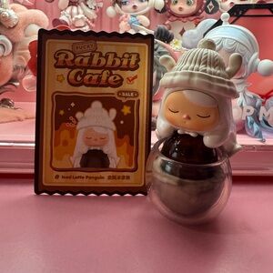 Discontinued Pucky Rabbit Cafe Iced Latte Penguin Figure